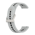 Miniatyrbillede 1 af 5: Farverig hul silikonerem til Suunto 9 Peak Grey Black