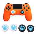 Miniatyrbillede 5 af 10: 4 stk PS5 thumbstick håndtag silikone BLÅ - lager blå blue
