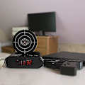 Miniatyrbild 2 av 5: Target Väckarklocka, Kreativ Pistolskytte Alarm Personlig 12 Timmars Digital Display För Tunga Sovmorgnar, Nyhetspresent För Pojkar Flickor (svart-fa