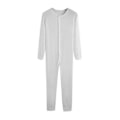 Miniatyrbillede 2 af 5: Herre Heldragt Lange Underbukser Nat Pyjamas g20242138540 White L