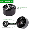 Miniatyrbild 3 av 5: Ersättningsblad + 16Oz Kopp Set för , Ersättningsdelar Kompatibla med 250W MB1001 Blender