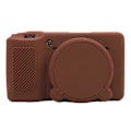 Miniatyrbilde 1 av 5: For Ricoh GR IIIx GR III Kameradeksel Anti-Riper Silikon Beskyttende Etui - Kaffe Multicolor Coffee