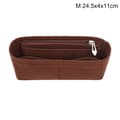 Multi-Pocket Dame Indsats Taske Filt Håndtaske Coffee M