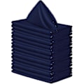 Miniatyrbild 1 av 3: 12 st Tygnapkiner, Tum Satin Bordsnapkiner, Återanvändbara Napkiner i Tyg för Bröllop-jie Navy blue 43*43cm