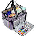 Miniatyrbild 1 av 5: Stickningsväska Garnorganisatör Virkning Tote Organiser, Individuella Fack & Hög Kapacitet Garn Virkning Förvaringsväska, Perfekt För Förvaring av Virkningsnålar