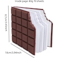 Miniatyrbild 6 av 7: Choklad Doftande Smak Memo Pad, 70 Ark Självhäftande Återanvändbar Liten Anteckningsblock, Skriva Kreativ Mini Anteckningsblock för Skola Kontorsmaterial Present