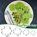 Miniatyrbilde 2 av 5: Kløver Kakeform Sett (4 stk) Shamrock Kakeform St. Patrick's Day Vårfest Dekorasjoner Irsk Shamrock Form Kakeformer for Baking (Stai