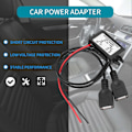 Miniatyrbild 4 av 5: DC-omvandlare 12V till 5V 3A Dubbel 2 USB till Automatisk Regulator Spänningssteg