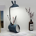 Miniatyrbillede 3 af 5: Multifunktionel Bordlampe LED USB Berøringsnatlys Trinløs Dæmpning Skrivebordslampe Øjenbeskyttelse Dark blue