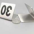 Miniatyrbillede 4 af 4: 25 stk. bordnumre i rustfrit stål, stabil base, multifunktionelt nummerskilt til restaurant, hotel, café, Guanguan-Good 26 to 50