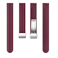 Miniatyrbild 4 av 5: Silikonarmband för Garmin Lily 2 med Magnetisk Vikbar Spänne Wine Red Silver Buckle