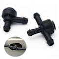 Miniatyrbillede 3 af 5: Til C30 C70 S40 S60 S80 V50 V70 Forrudevasker 2 & 3-vejs Forbindelsesventil. (sort)(2 stk)