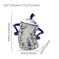 Miniatyrbild 2 av 5: Attitude Canister Sassy Tekanna med Attityd för Vardagsrum Bröllop Kök Gul Deep Blue 14.5cmx13cmx8cm