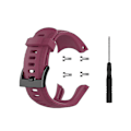 Miniatyrbillede 1 af 5: Blød silikone urrem til Suunto 5 22.5mm Wine red Other Phone Models