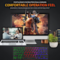 Pikkukuva 4 / 10: Vedenkestävä Mini Kompakti Peliklaviatuuri 64 Näppäimellä Peliklaviatuuri RGB Taustavalaistus Ultra Kompakti Mini Klaviatuuri PC-peleille