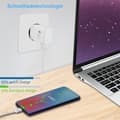 Miniatyrbillede 2 af 5: Pakke med 2 adaptive USB Type-C hurtigopladere - 1,5 m kabel - 15W - Til Samsung Galaxy og Pixel