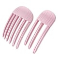 Miniatyrbilde 1 av 5: Pannelugger for kvinner, enkle å bruke, DIY hårrullere for styling, klipping, seksjonering av salonghår Pink Combined