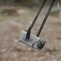 Miniatyrbilde 7 av 8: Ildtang med Isolerende Trehåndtak, Forbedret grep, Trehåndtak, Vedklyvere, Campingtilbehør, Svart