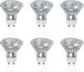 6-pack GU10 Halogenlampor 50W 220V-240V Varmvit 2800K Dimbar