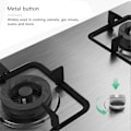 Miniatyrbilde 2 av 5: 4 stk. knotter komfyr gasskomfyr knotter metall gasskomfyr knotter gasskomfyr kontroll metall komfyr knotter for