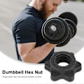 Miniatyrbilde 3 av 5: 1 par Hantel Hex Mutter, Hantelstang Mutter, Krager for vektstang Trening Sport