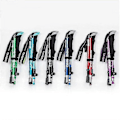 Miniatyrbillede 1 af 3: Naturehike Antishock Foldbare Vandrestave 5-sektions Vandrestok til Vandring 2023 black 95-110cm