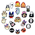 Miniatyrbillede 4 af 5: 20 stk Anime Spirited Away Seriefigurer Sko Charms til Crocs Clog Sandaler Dekoration Tilbehør Fødselsdagsgaver