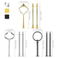 Miniatyrbillede 2 af 4: 9 Sæt Kageopsats Hardware Kit Etagefad Hardware Beslag til Kageopsatser, 3 Etagers Kageopsats Beslag
