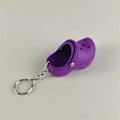 Miniatyrbillede 3 af 4: Mini Crocs Sandalkæde Charm Nøglering Nøgleholder Nyhed Nøglering Gave White
