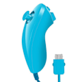 Miniatyrbillede 1 af 5: 2-pak til Wii Nunchuck controller, Nunchuck joystick fjernbetjening spil blue