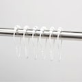 Miniatyrbillede 3 af 5: 12 stk. Badeværelse Bruseforhængsholdere Rustfri Anti-Drop Glatte Glidende Forhængsstangskroge Badeværelsestilbehør Silver 12
