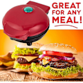 Miniatyrbillede 4 af 5: Elektrisk Crêpe Maker Nonstick Crêpe Pande Bærbar Mini Husholdnings Pandekagemaskine Til Morgenmad Frokost Aftensmad Snacks, Panini Crêpe Maker-ZZY