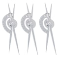 Miniatyrbild 1 av 5: Dubbelskalig Vernier-skjutmått för ögonbryn, Gyllene snittet, Mikroskrapa, Mäthjälpmedel silver