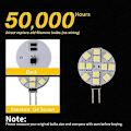 Miniatyrbild 3 av 5: 10x G4 LED Lampa DC 12V Ej Dimbar Vit 6000K Ersättning för 20W Halogenlampa