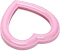 Hjärtformad Sminkspegel Kosmetisk Spegel Väggskrivbordsspegel Sovrumsspegel, Gåva 17,5*18,5cm Pink