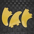 Pikkukuva 2 / 5: 3kpl FCS G5 Surfboard Tail Fin Vasen Keskiosa Oikea Surffausvarusteet Longboard Shortboardille Yellow