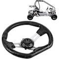 Pikkukuva 3 / 5: Huncv Go-kart Ohjauspyörä 270mm Kilpa-ajoneuvon Tarvikkeeksi Buggy Go-kart