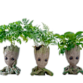 Pikkukuva 2 / 5: Työpöydän koriste-esine Groot kukkaruukut Koti Puutarha Ruukut Istutuslaatikot Mini Tree Man hahmo Auton riipus Lasten lahjat 3
