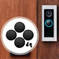 Miniatyrbillede 4 af 5: 4 stk. Udskiftningsknap til RING Doorbell Pro Reparer din ødelagte, revnede knap Dørklokketilbehør Dørklokkeudskiftning
