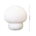 Miniatyrbilde 5 av 5: NYHET! Søt sopp-pute i mykt plusj - Koselig sopp-pute for klemmekos white 23cm