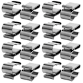 Miniatyrbillede 1 af 5: 50 stk. solpanelkabelclips, ledningsklemmer, rustfri fotovoltaiske kabelclips