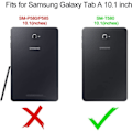 Miniatyrbild 2 av 6: Samsung Galaxy Tab A 10.1 Fodral 2016 SM-T580/T585 med skärmskydd för barn Stötsäkert robust fodral Penhållare Blå