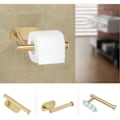 Miniatyrbillede 5 af 5: Toiletpapirholder (børstet messing), vægmonteret toiletpapirholder