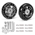Miniatyrbillede 1 af 3: Lydløs Trolley Kuffert Universal Hjul Gummi Løber Kuffert Leje Reparationssæt -45mm*18mm-bebetter 64mm*24mm