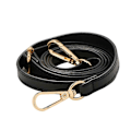 Miniatyrbild 4 av 5: Justerbar Lång Läder Crossbody Axelremsersättning Handväska Bälte White  Silver buckle