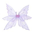 Fevvinger for voksne og barn, sommerfuglfevinger, glitrende, lette fevinger purple