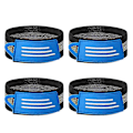 Miniatyrbilde 1 av 5: 4 stk. Sykkel Ankelbensstropper Elastisk Sykkel Ankel Ridning Puttee Sykling Sikkerhetsbind Blue