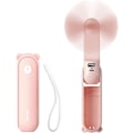 Pikkukuva 1 / 5: 3-in-1 pieni kädessä pidettävä tuuletin, kannettava USB-ladattava pieni taskutuuletin varavirtalähteellä, taskulampputoiminto naisille, matkustaminen, pinkki