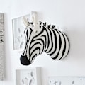 Miniatyrbillede 1 af 4: Dyr Hoved Børneværelse Børnehave Dekoration Væghængende Vægdekoration Zebra