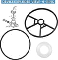 Miniatyrbillede 5 af 5: Hayward Vari-Flo XL Ventil SPX0714CA Poolfilter Reservedele 3 stk.